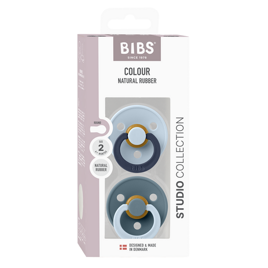 BIBS Studio Fusion 2 Pack - Baby Blue Petrol Mix