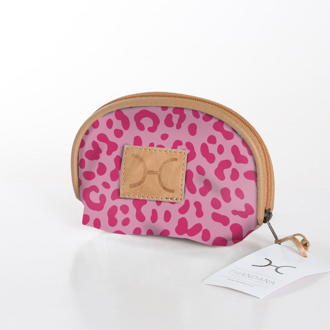 Baby Dummy Bag | Laminated Fabric: Cheetah - Pink