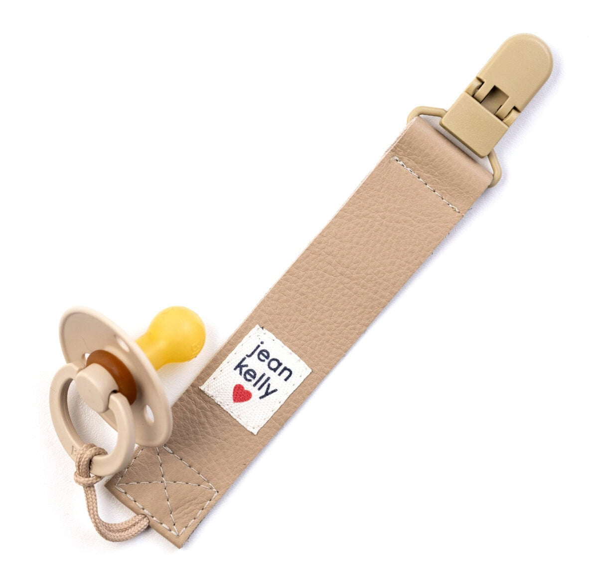 Jeankelly Leather Dummy Clip – Stone