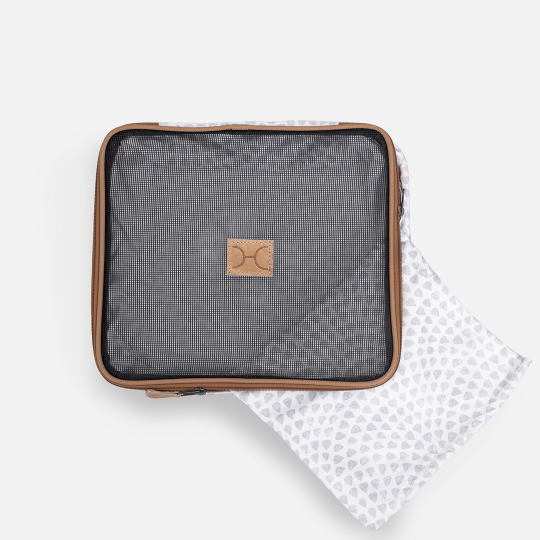 Thandana Hospital Bag Organiser / Travel Pod : Cheetah Coffee