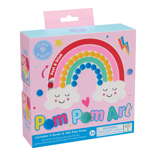 Floss & Rock Pom Pom Art - Rainbow