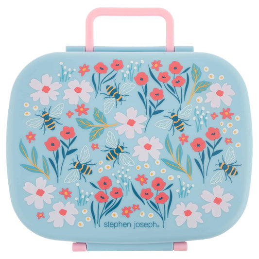 Stephen Joseph Bento Lunch Box with Removable Tray - Bee