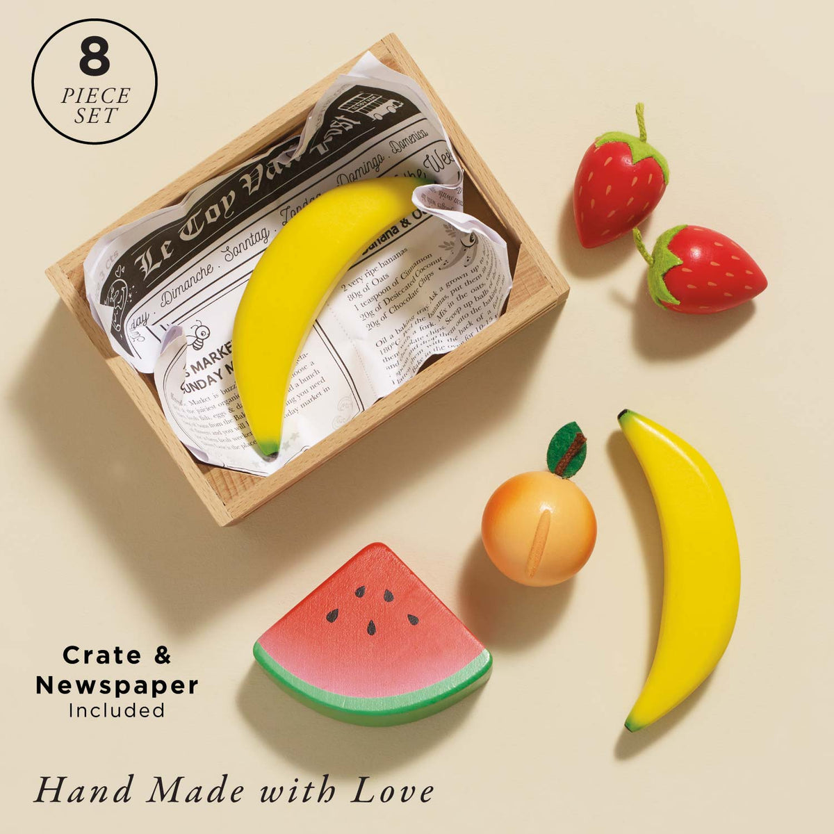 Le Toy Van Smoothie Fruit Wooden Market Crate