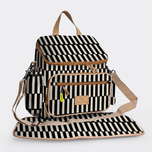 Thandana Baby Changing Backpack | Laminated Fabric with Genuine Leather