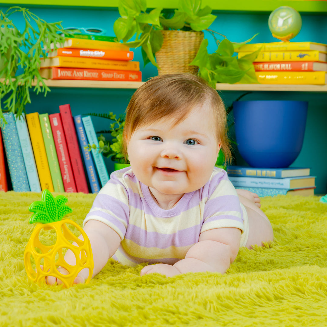 Bright Starts Hold My Own Easy-Grasp Teether Toy Pineapple