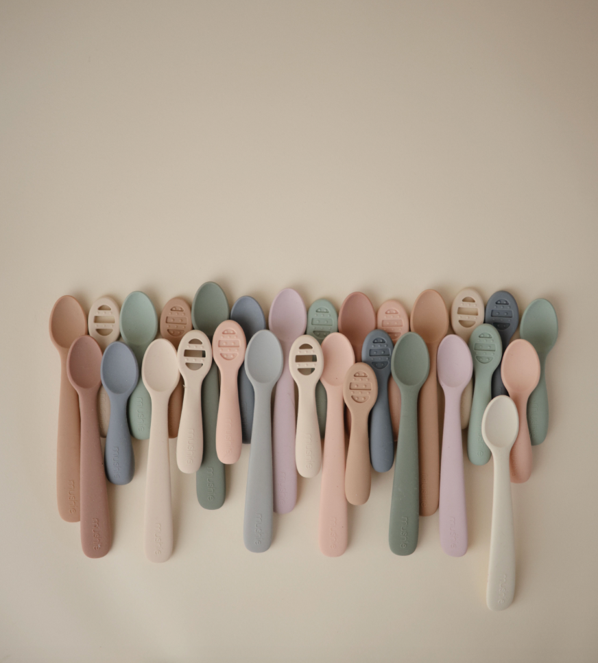 Mushie First Feeding Baby Spoons 2P