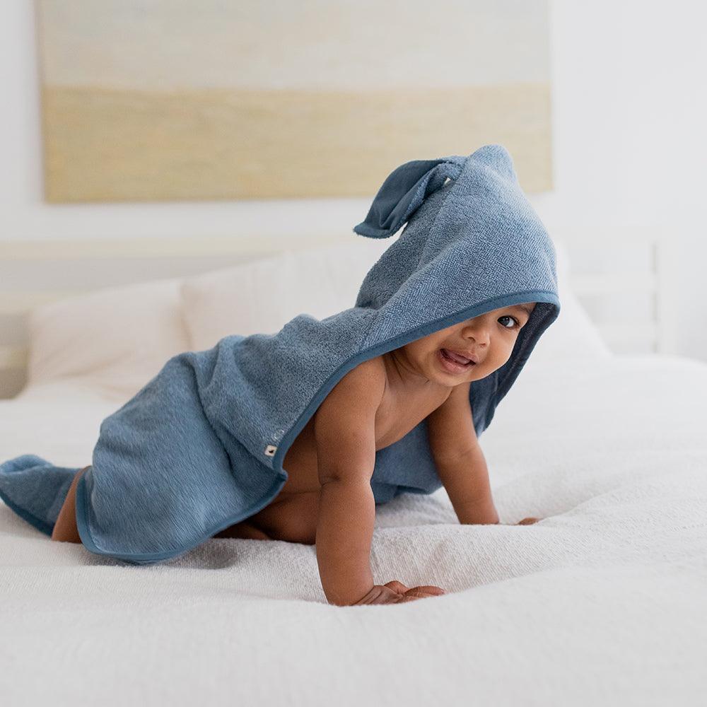 Kangaroo Hoodie Towel Baby - Sage