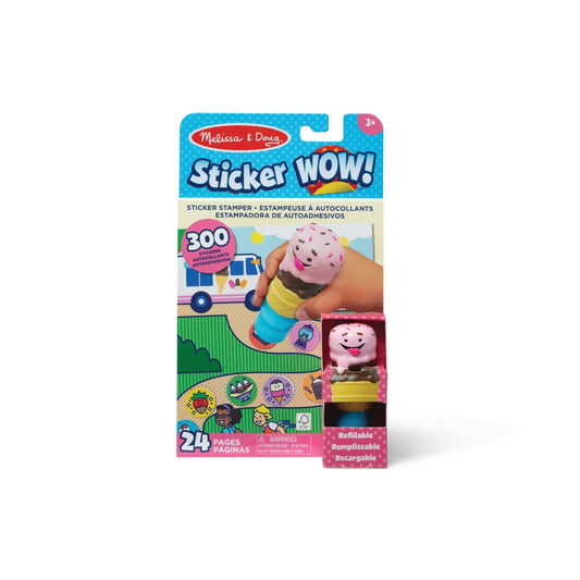 Melissa & Doug Sticker WOW! – Sticker Stamper & Activity Pad – Ice Cream