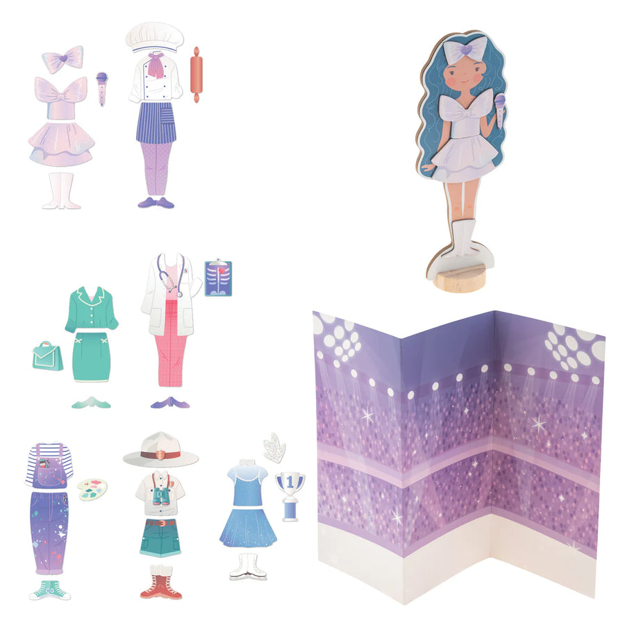 Stephen Joseph Magnetic Dress Up Doll-  Dreamer
