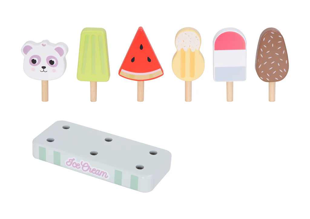 Wooden Ice Cream set