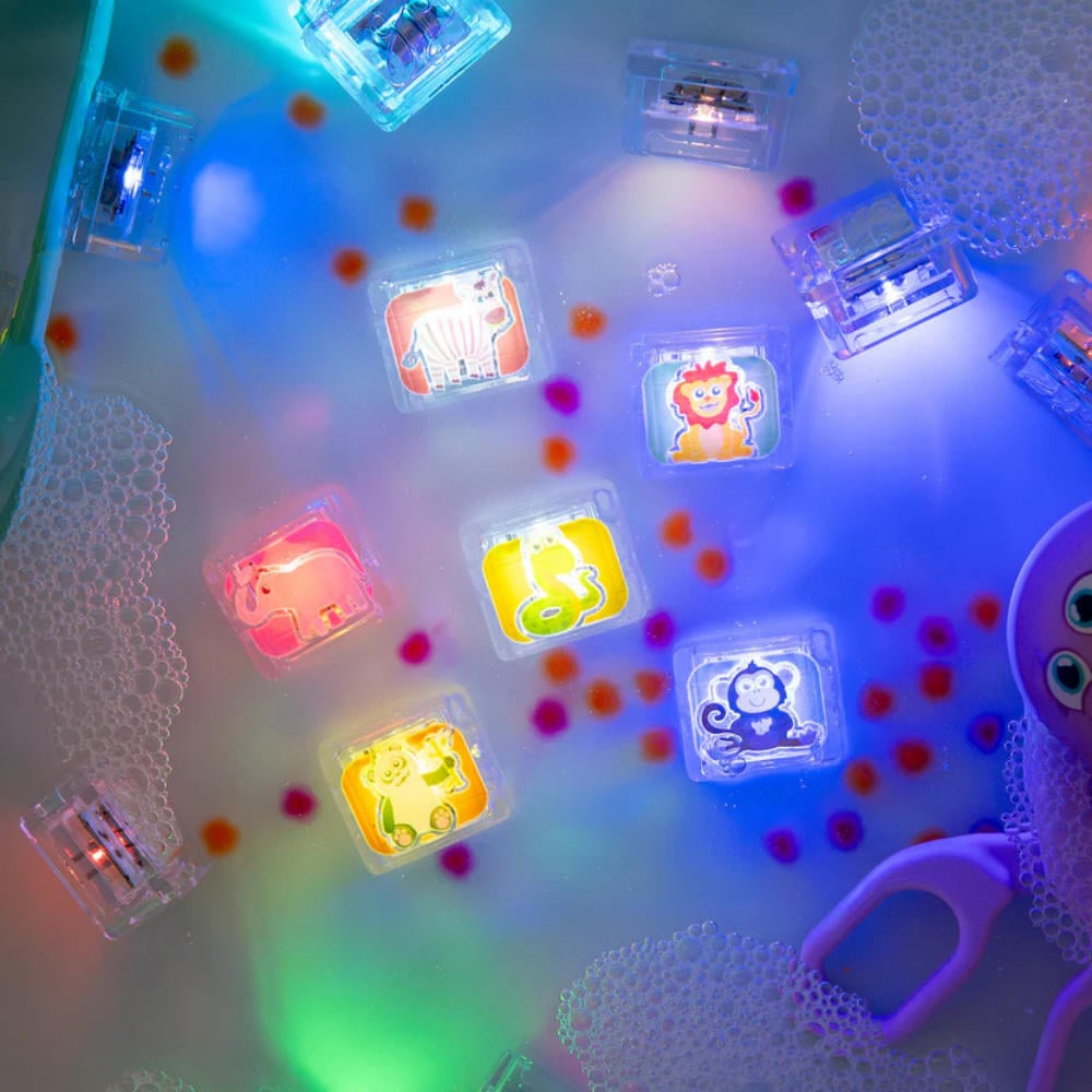Glo Pals – Water Activated Light-Up Sensory Toys – Zoo (6 Pack)