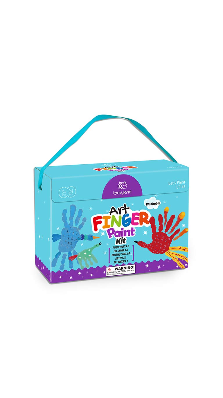 Tookyland Art Finger Paint Kit (24 Pcs).