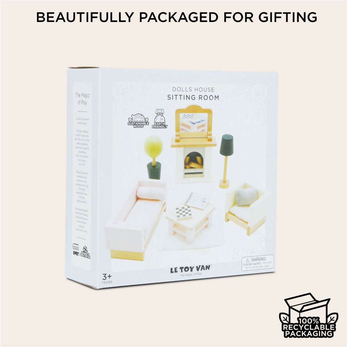 Le Toy Van Doll House Sitting Room Furniture Set