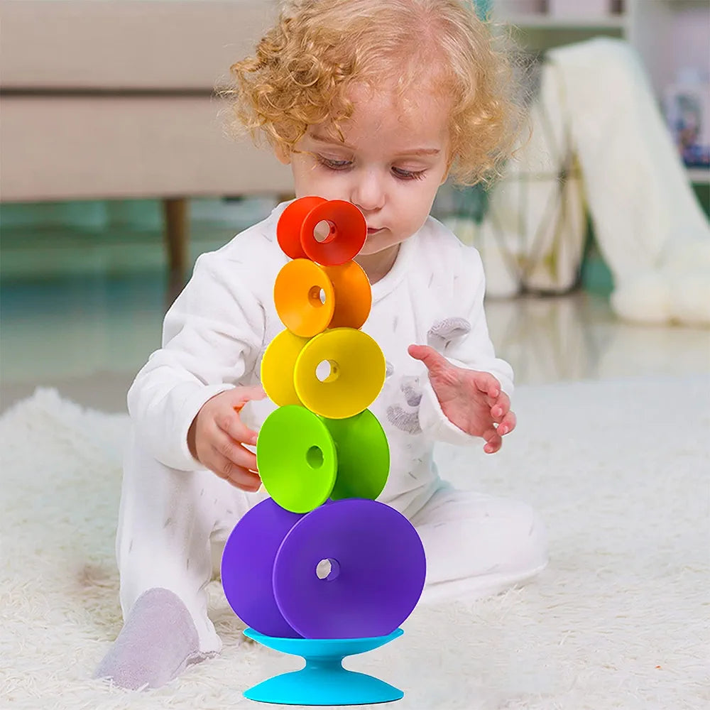 Rainbow Spinning Wheel Toy