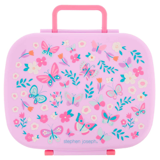 Stephen Joseph Bento Lunch Box with Removable Tray - Butterfly