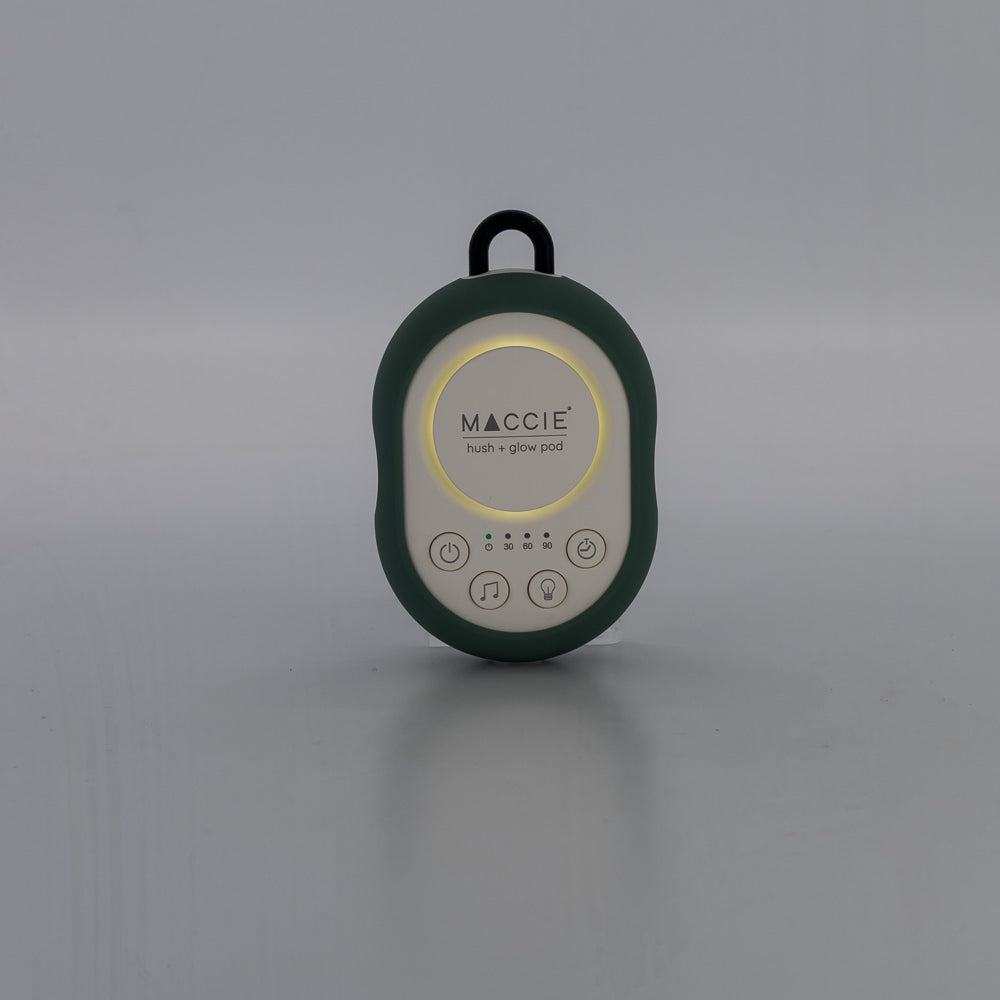 MACCIE hush + glow pod- portable white noise machine