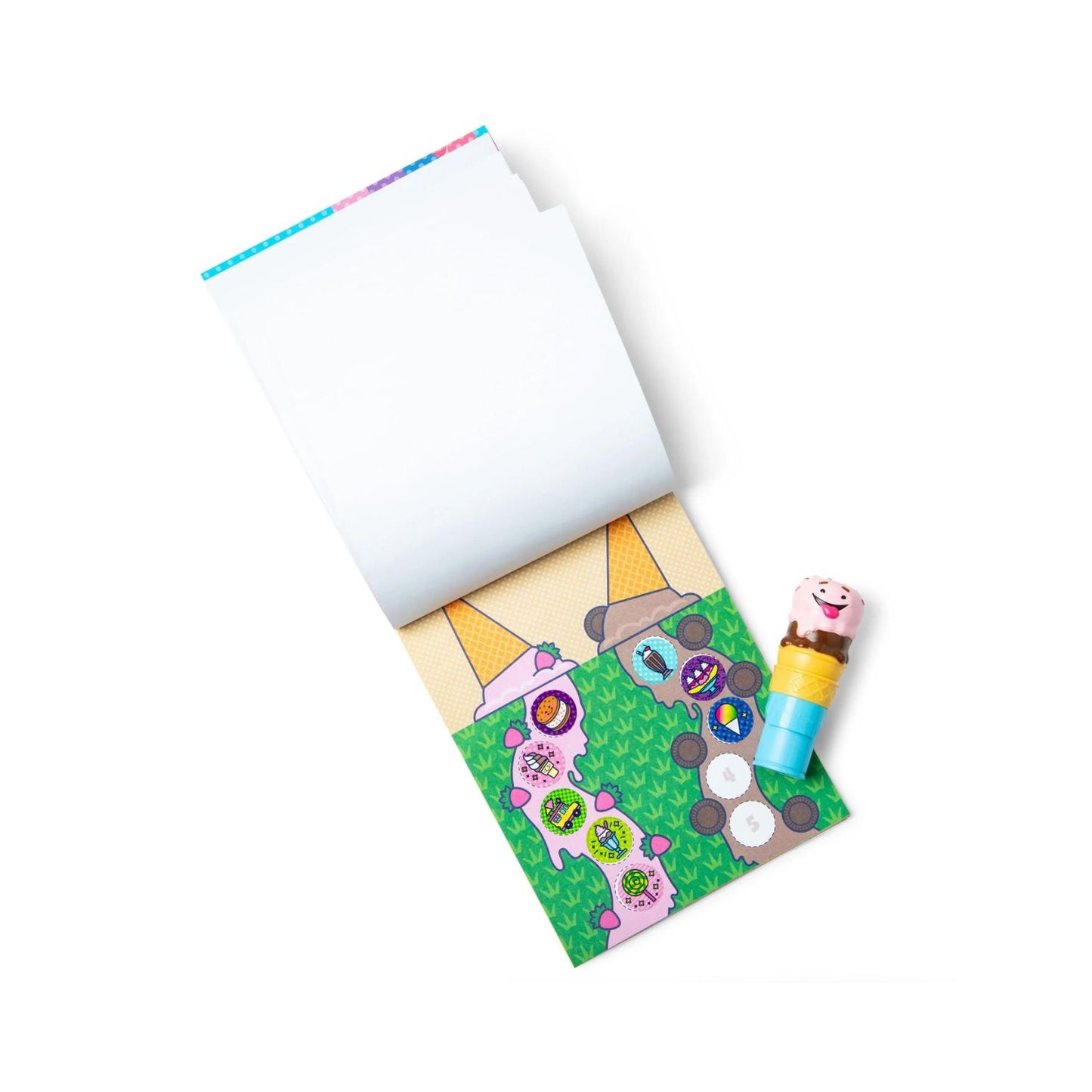 Melissa & Doug Sticker WOW! – Sticker Stamper & Activity Pad – Ice Cream