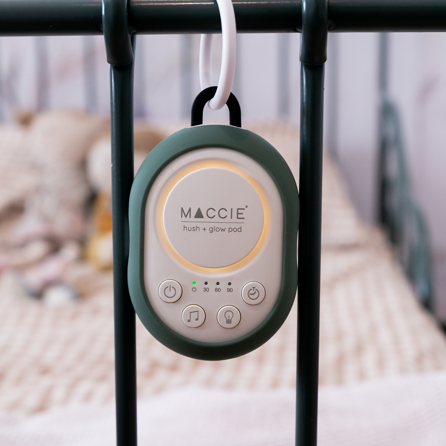 MACCIE hush + glow pod- portable white noise machine