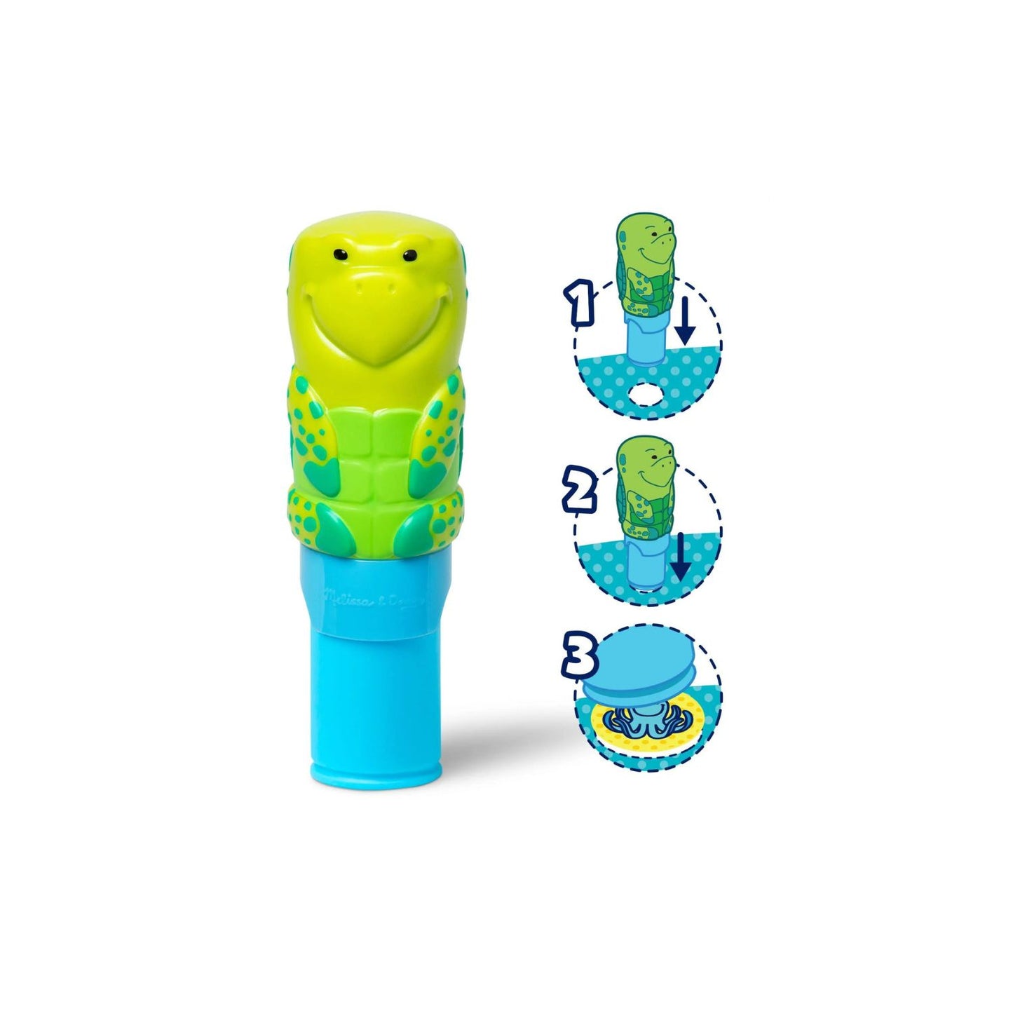Melissa & Doug Sticker WOW! – Sticker Stamper & Activity Pad – Turtle