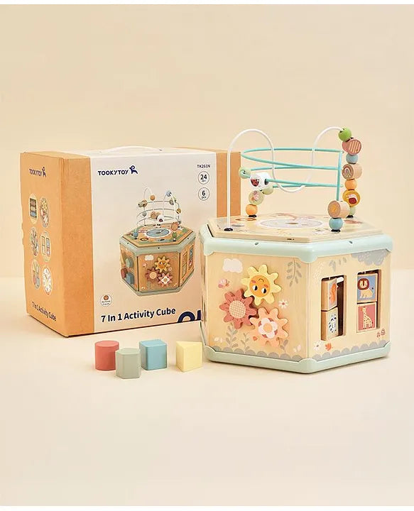 Tooky Toy 7 in 1 Activity Cube