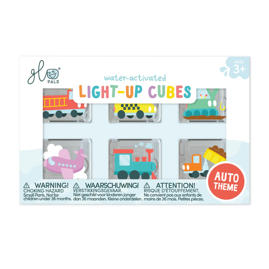 Glo Pals - Water Activated Light-Up Sensory Toys - Auto (6 Pack)