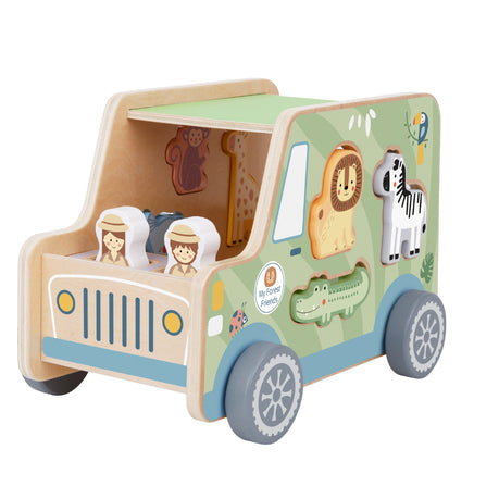 TookyToy – My Animal Friends – Safari Jeep Shape Sorting Toy 8pcs