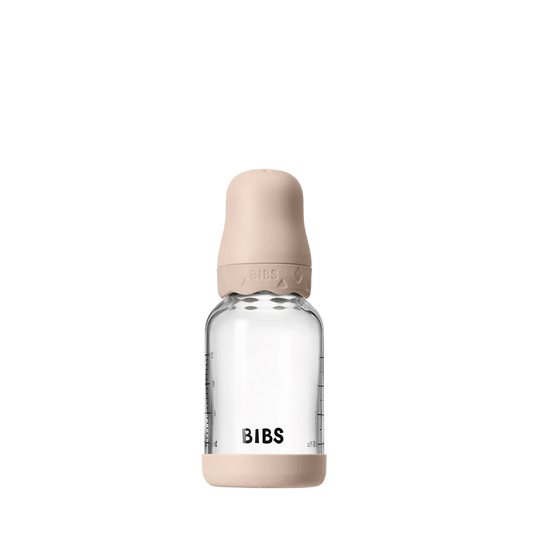 BIBS Boheme Glass Baby Bottle 120ml Latex - Blush