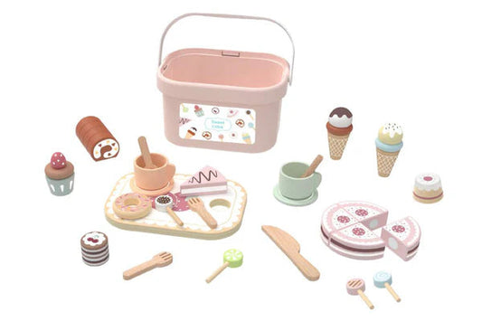 Tooky Toy Wooden Picnic Tea Set
