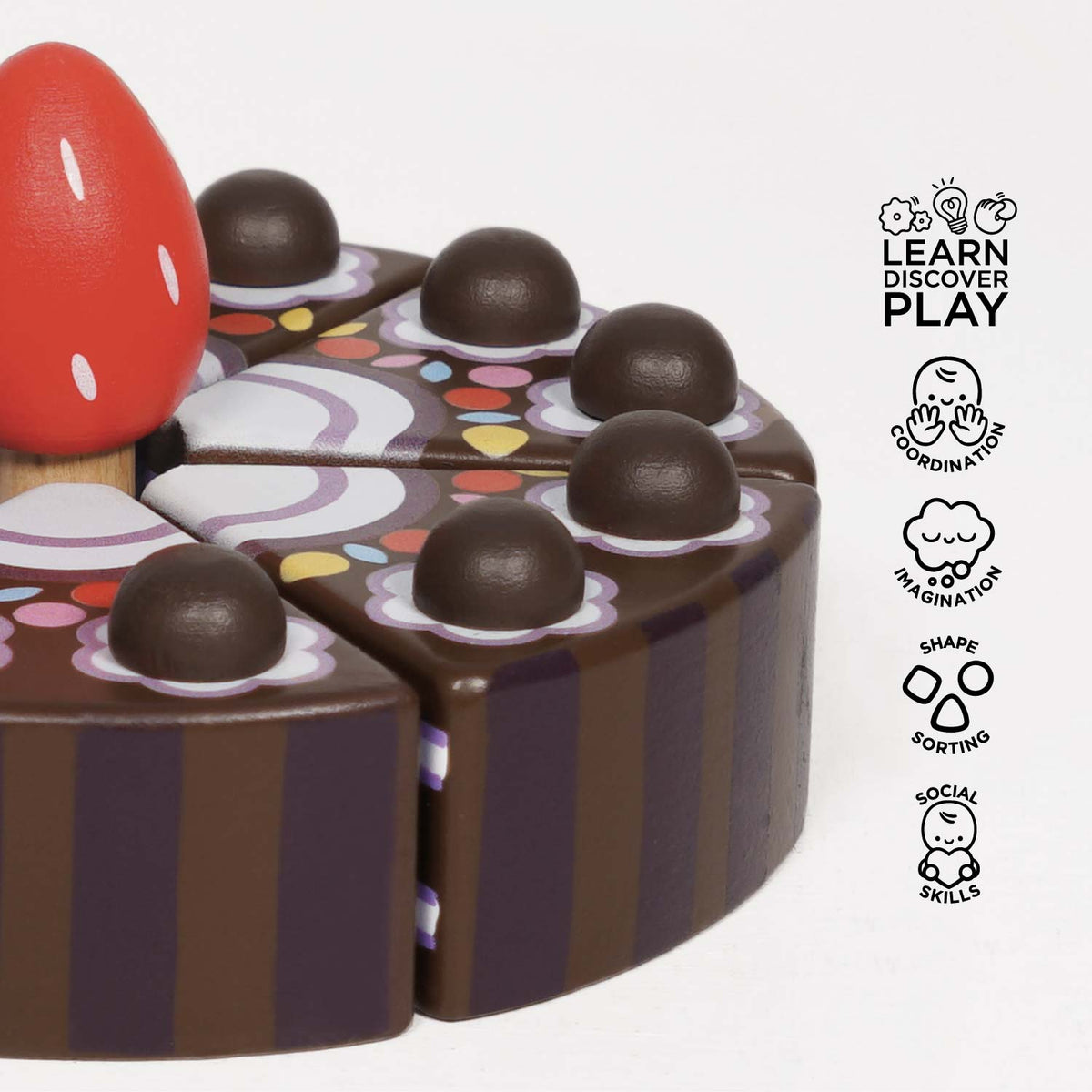 Le Toy Van Chocolate Gateau Sliceable Cake