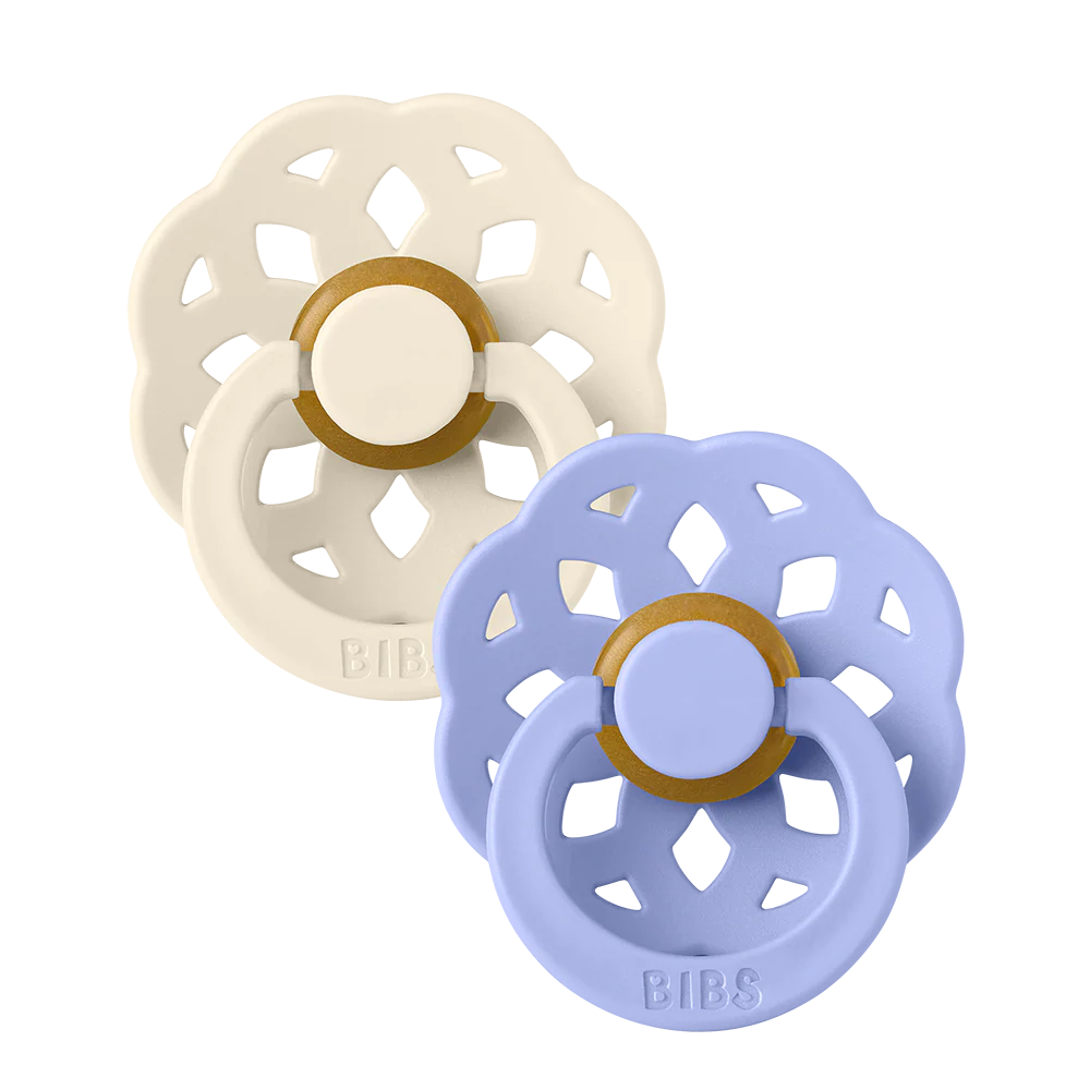 BIBS Boheme Pacifiers 2 Pack - Ivory/Hush