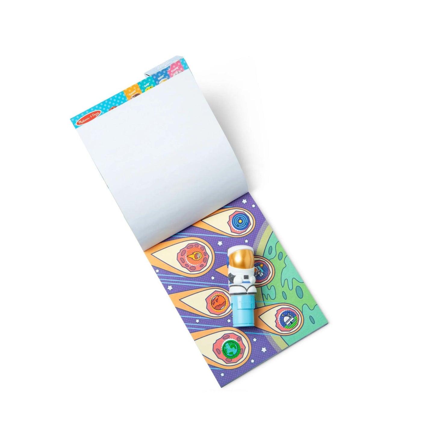 Melissa & Doug Sticker WOW! – Sticker Stamper & Activity Pad – Astronaut