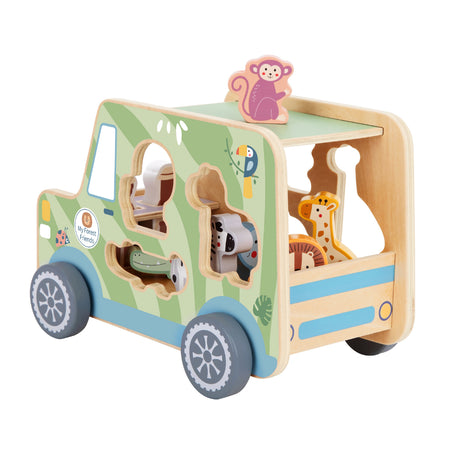 TookyToy – My Animal Friends – Safari Jeep Shape Sorting Toy 8pcs