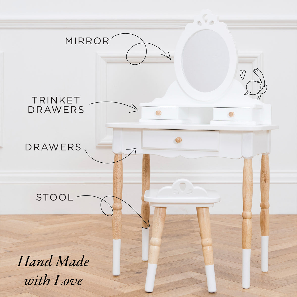 Le Toy Van – Dressing-up Vanity Table & Stool