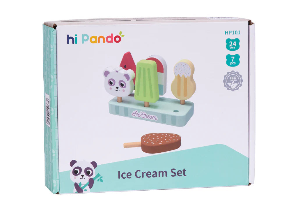 Wooden Ice Cream set
