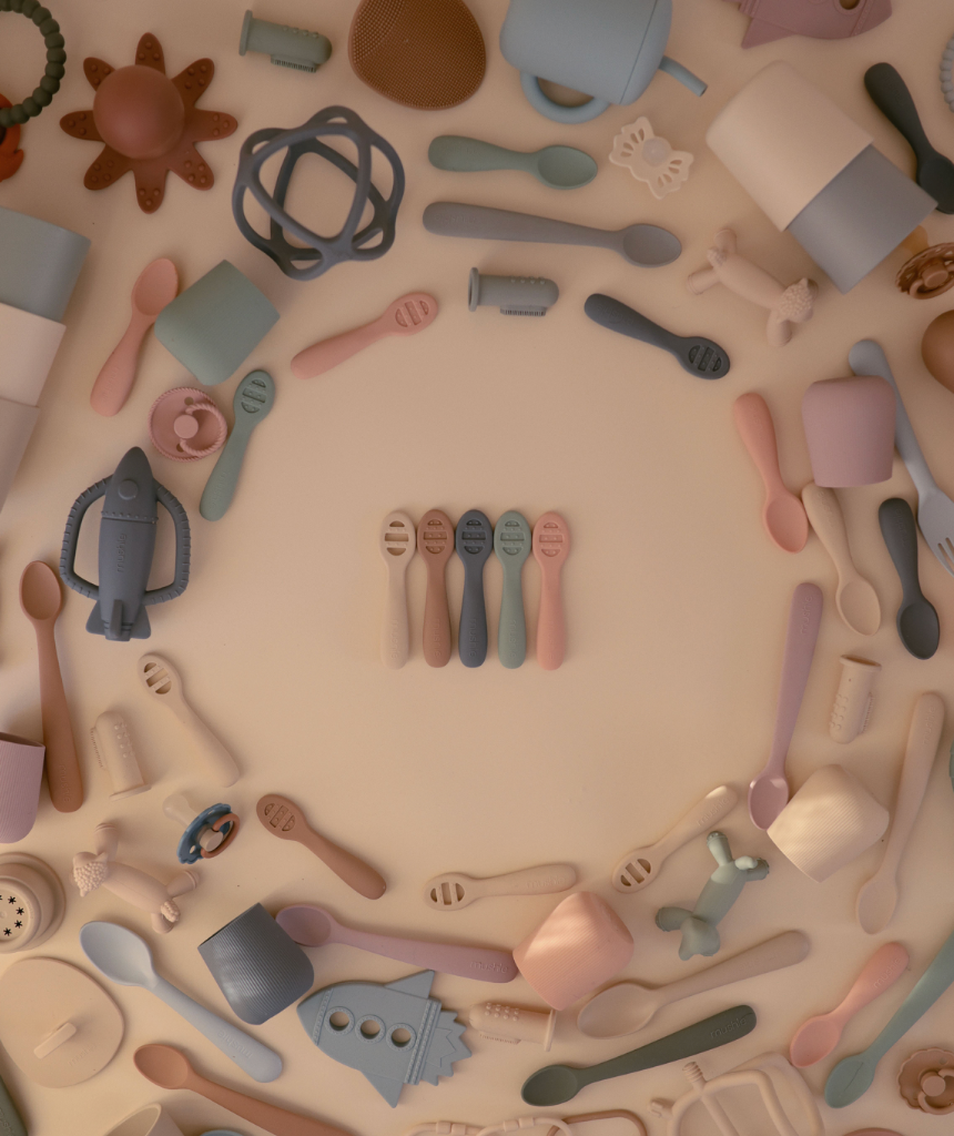 Mushie First Feeding Baby Spoons 2P