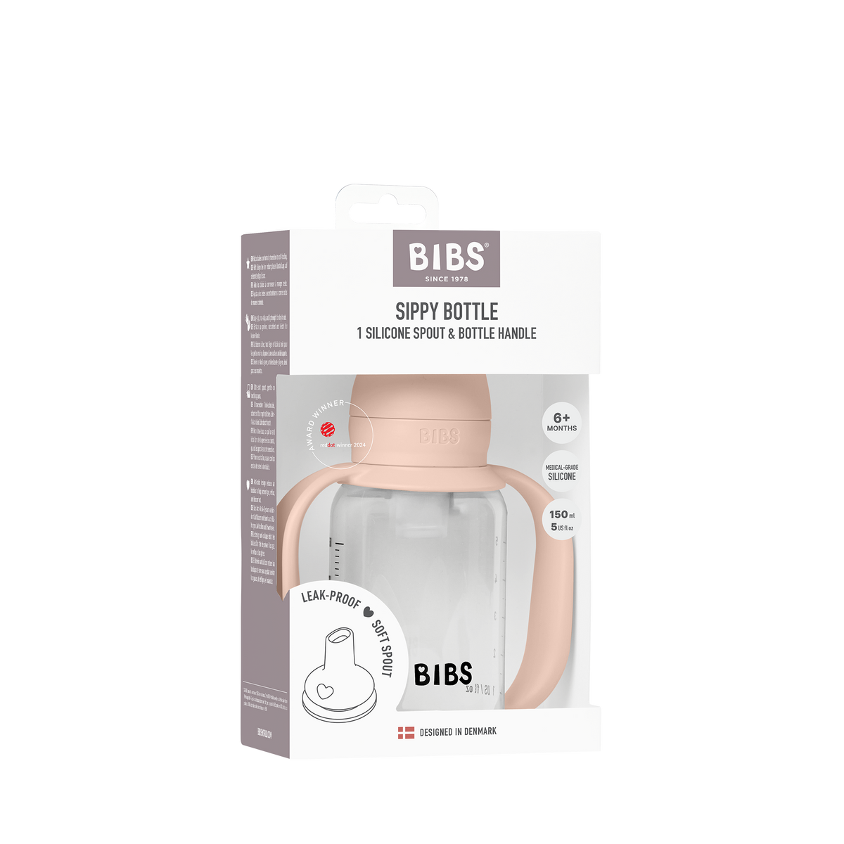 BIBS Baby Sippy Bottle with Silicone Spout 150ml