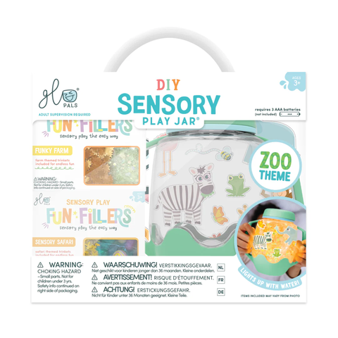 Glo Pals: DIY Sensory Play Jar - Zoo