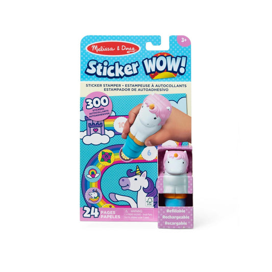 Melissa & Doug Sticker WOW! – Sticker Stamper & Activity Pad – Unicorn