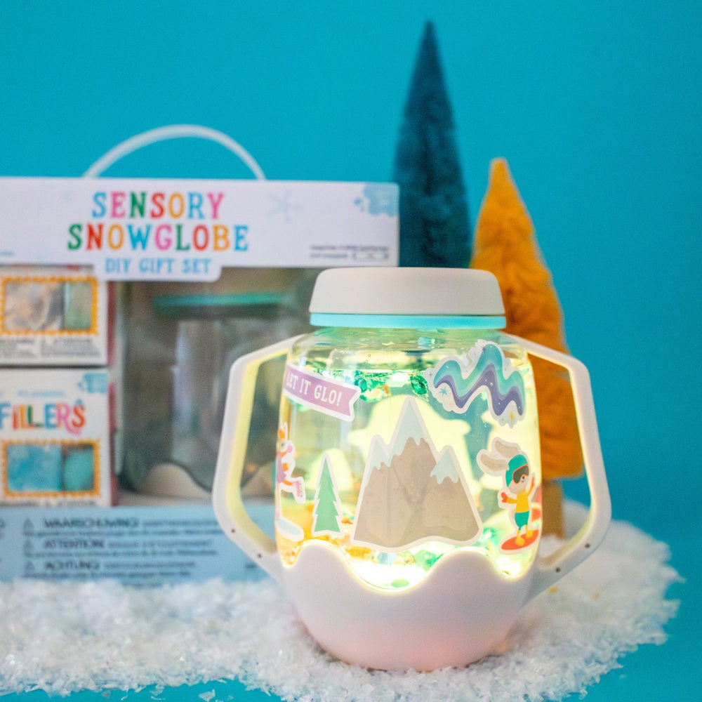 Glo Pals - DIY Sensory Play Jar - Snowglobe