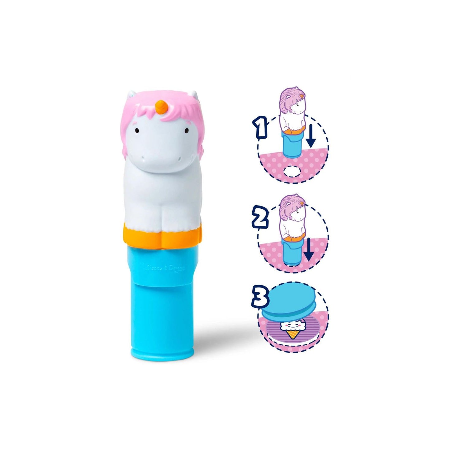 Melissa & Doug Sticker WOW! – Sticker Stamper & Activity Pad – Unicorn