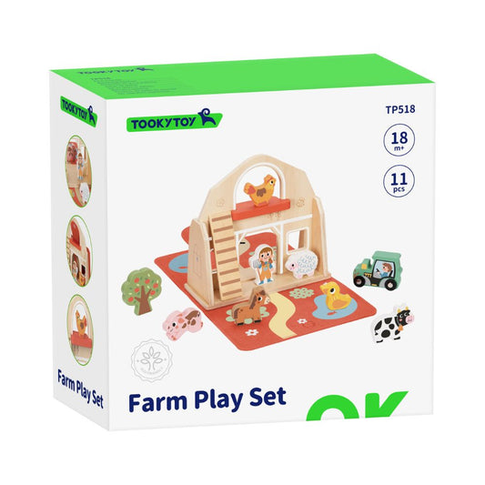 TookyToy - Farm Animals Story Box Play Set