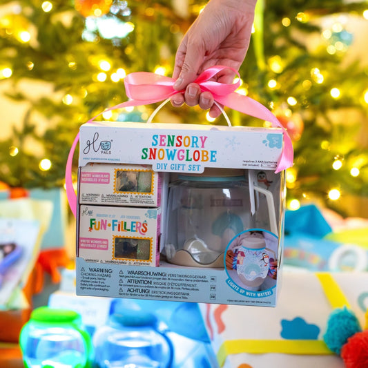 Glo Pals - DIY Sensory Play Jar - Snowglobe