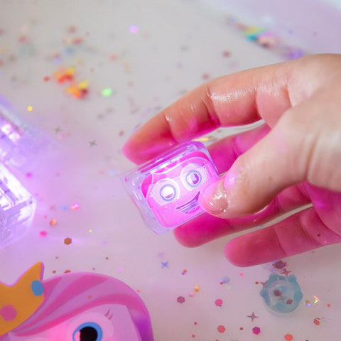 Glo Pals: Water Activated Light-Up Sensory Toys - Princess Ida (Pink) 3pc