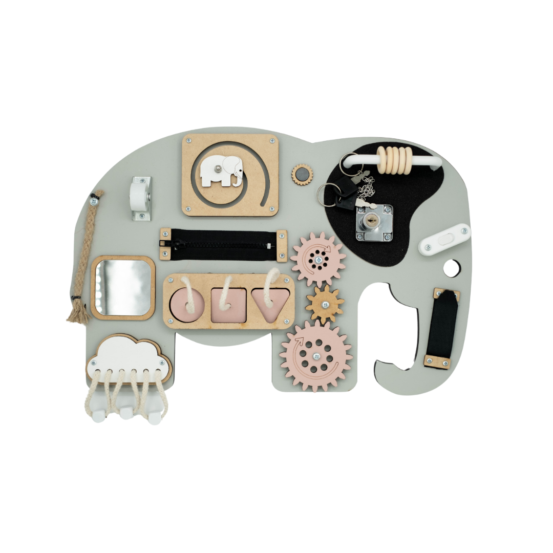 Kiani Ellie the Elephant Portable Activity Board Pink