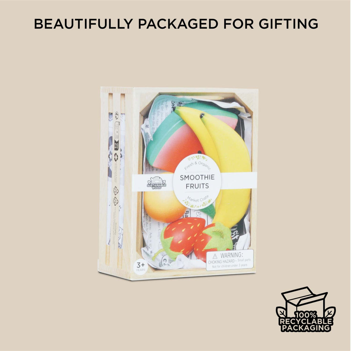 Le Toy Van Smoothie Fruit Wooden Market Crate – Kleine Muis