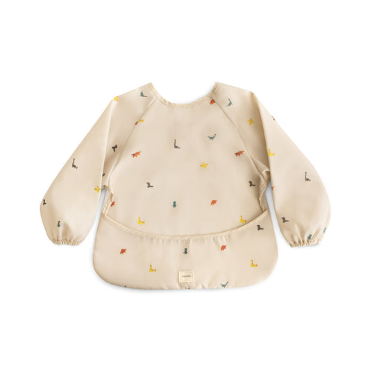 Mushie Long Sleeve Bib - Dino's