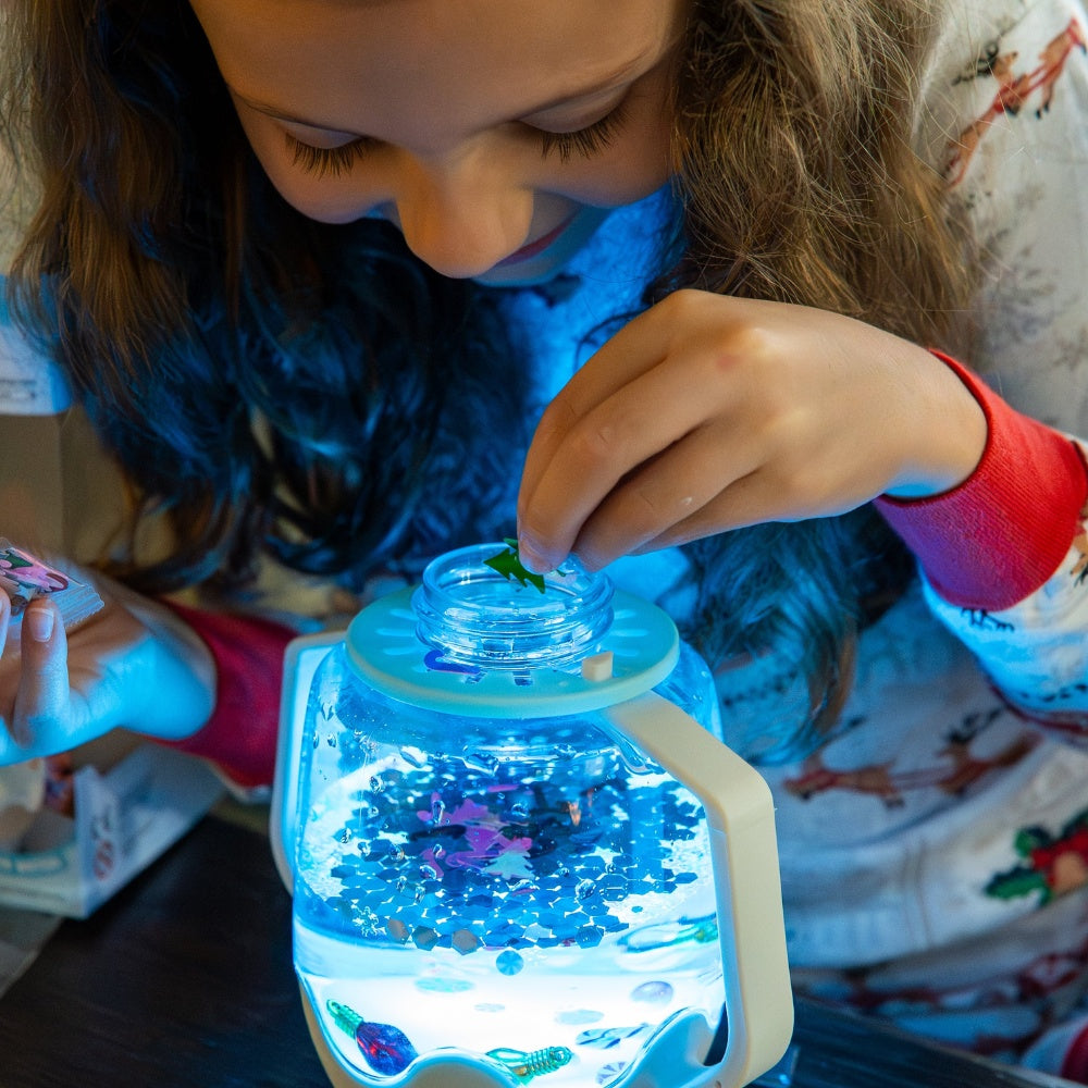 Glo Pals - DIY Sensory Play Jar - Snowglobe