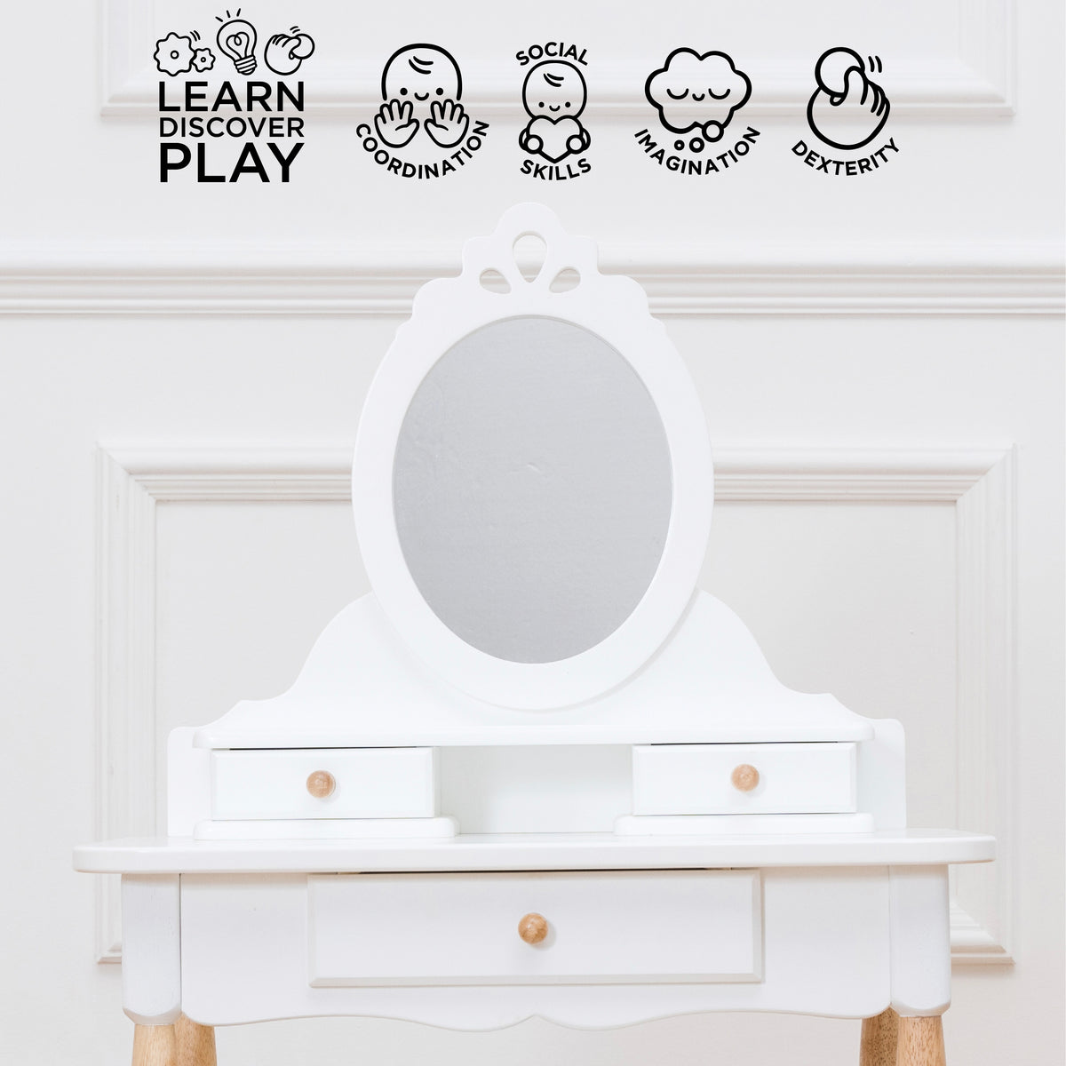 Le Toy Van – Dressing-up Vanity Table & Stool