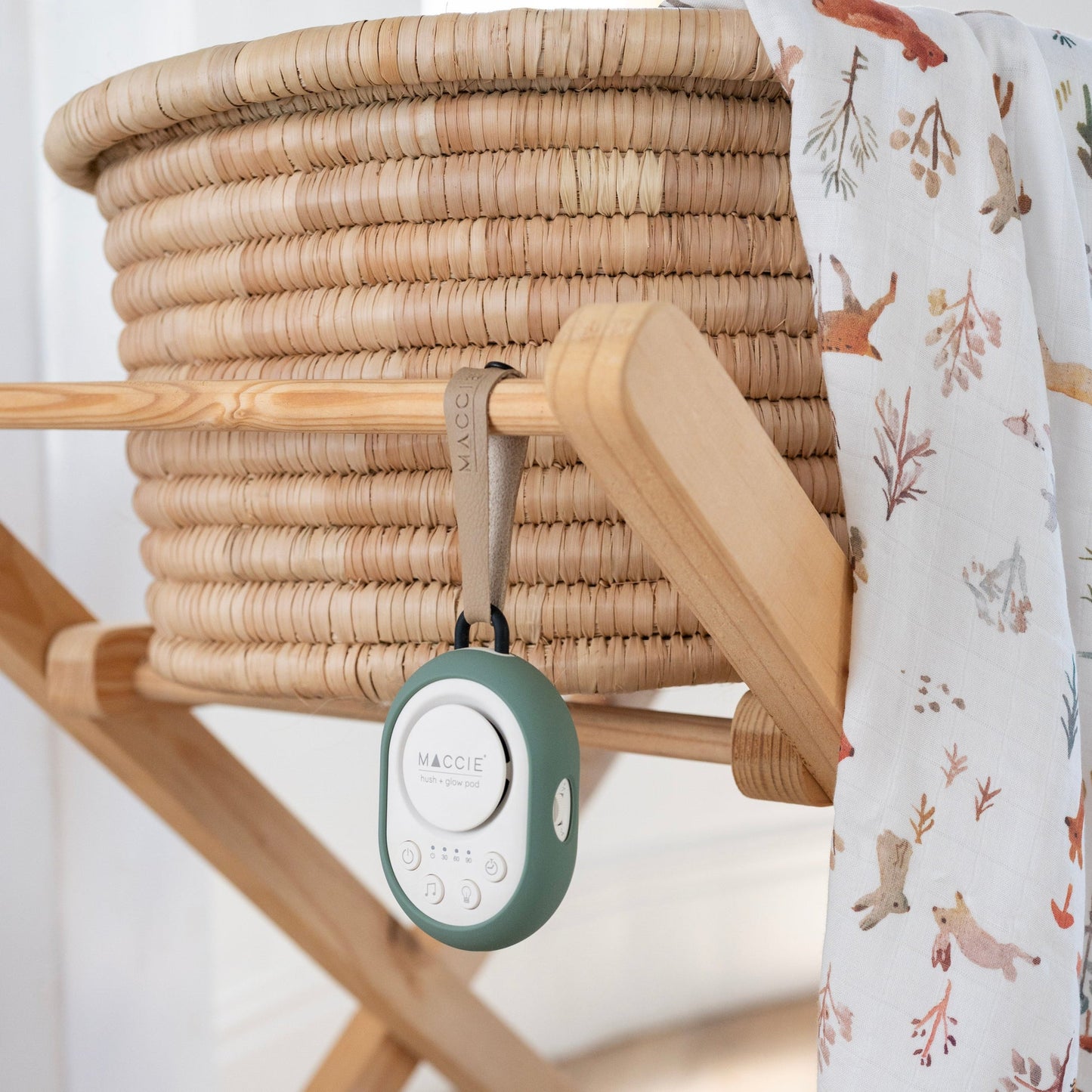 MACCIE hush + glow pod- portable white noise machine