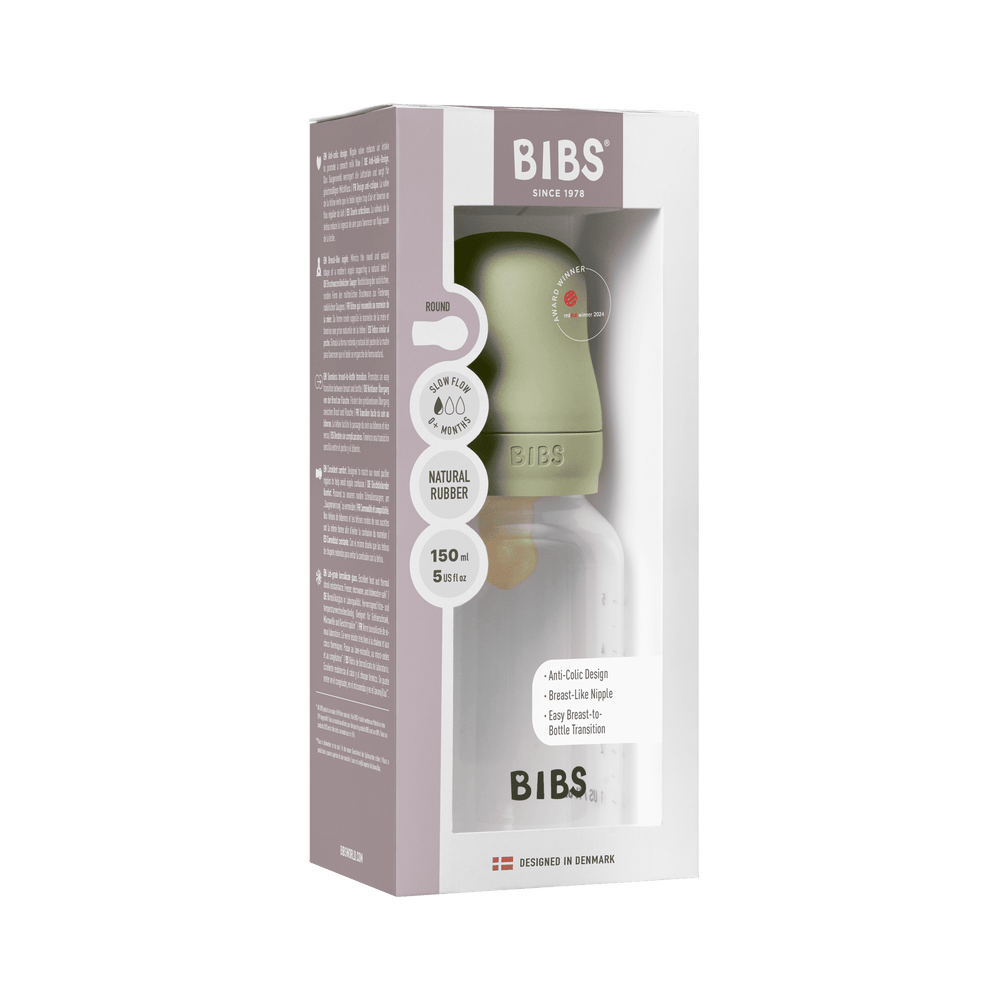 BIBS Baby Bottle 150ml Latex - Sage